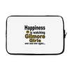 happiness is watching gilmore girls Laptop sleeve