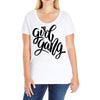 girl gang 2 Ladies Curvy T-Shirt