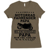 motorrad papa Ladies Fitted T-Shirt