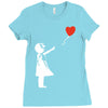 banksy style Ladies Fitted T-Shirt