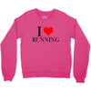 i love running Crewneck Sweatshirt