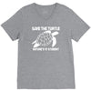 save the turtle V-Neck Tee