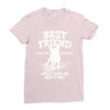 Best Friend Pug Ladies Fitted T-Shirt