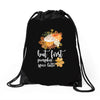 but first pumpkin spice latte, Drawstring Bags