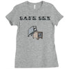 safe sex Ladies Fitted T-Shirt