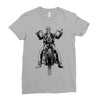 skeleton biker Ladies Fitted T-Shirt