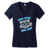 purr more Women's V-Neck T-Shirt