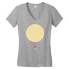 minimal solar system Women's V-Neck T-Shirt