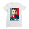 bazinga poster, ideal birthday gift or present Ladies Fitted T-Shirt