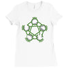 rock paper scissors lizard spock Ladies Fitted T-Shirt