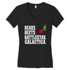bears beets battlestar galactica Women's V-Neck T-Shirt