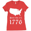 party like it's 1776 Ladies Fitted T-Shirt