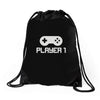 player 1 Drawstring Bags