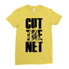 cut the net Ladies Fitted T-Shirt