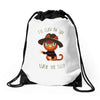 nightmare on kitty street Drawstring Bags