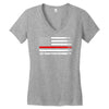 Vintage USA Flag Women's V-Neck T-Shirt
