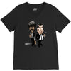 pulp fiction caricature ideal birthday gift present V-Neck Tee