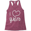 i love glasto (2) Racerback Tank