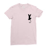 Cat Pocket Ladies Fitted T-Shirt
