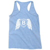 letter b with wings Racerback Tank