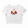 funny flashing naked nude christmas santa claus Crop Top