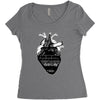 eiffel heart Women's Triblend Scoop T-shirt