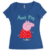 peppa pig aunt pig Women's Triblend Scoop T-shirt