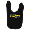 eat, sleep, pewpew, repeat Baby Bibs