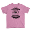 Super Cool Poppy Of A Freaking Awesome Granddaughter Youth Tee