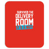 survived the delivery room it's a boy funny Mousepad
