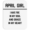 April Girl Mousepad