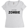 i don't like zombie Women's Triblend Scoop T-shirt
