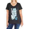 lonely astronaut Ladies Curvy T-Shirt