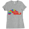 racing rainbow Ladies Fitted T-Shirt