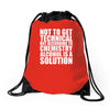 alcohol is a solution funny t shirt geek science alcohol shirt party b Drawstring Bags