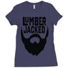 lumber jacked Ladies Fitted T-Shirt