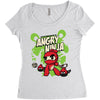 angry ninja and co Women's Triblend Scoop T-shirt