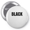black Pin-back button
