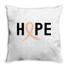 Hope Uterine Cancer Awareness Throw Pillow