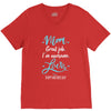 Mom Great Job I'm Awesome Love Happy Mother's Day V-Neck Tee