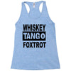 whiskey tango foxtrot Racerback Tank