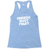 greedo shot first Racerback Tank