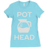 pot head coffee lover Ladies Fitted T-Shirt