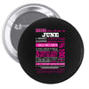 quens are born in june Pin-back button