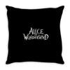 alice in wonderland logo Throw Pillow