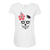 day of dead sugar skull Maternity Scoop Neck T-shirt