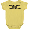rugbyball is my girlfriend Baby Onesie