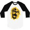 lion yellow 3/4 Sleeve Shirt