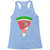 watermelon and beach Racerback Tank