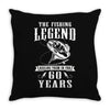 The Fishing Legend Reeling Them In For 60 Years Throw Pillow